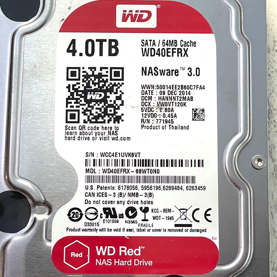 ♢USED♢ WD Red 4TB 内蔵型ハードディスクドライブ