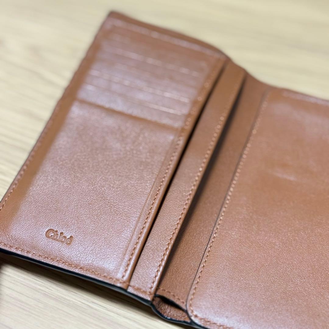 Chloé ブラウンレザー 二つ折り財布