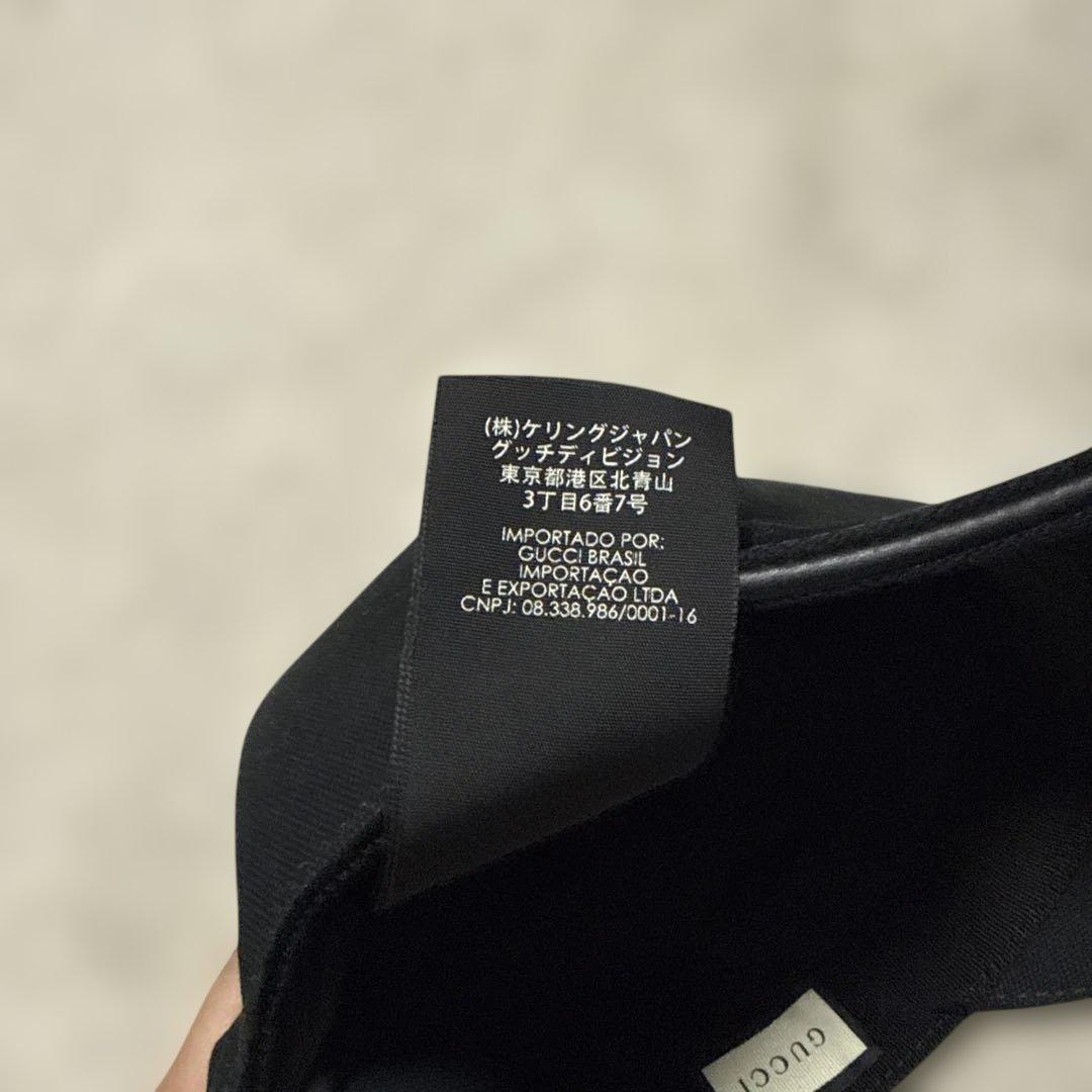 Gucci 黒 ベースボールキャップ