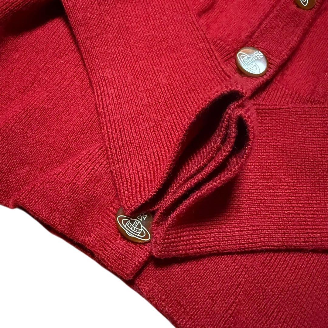 ヴィヴィアンウエストウッド レッドレーベル カーディガン オーブ刺繍 レッド 1