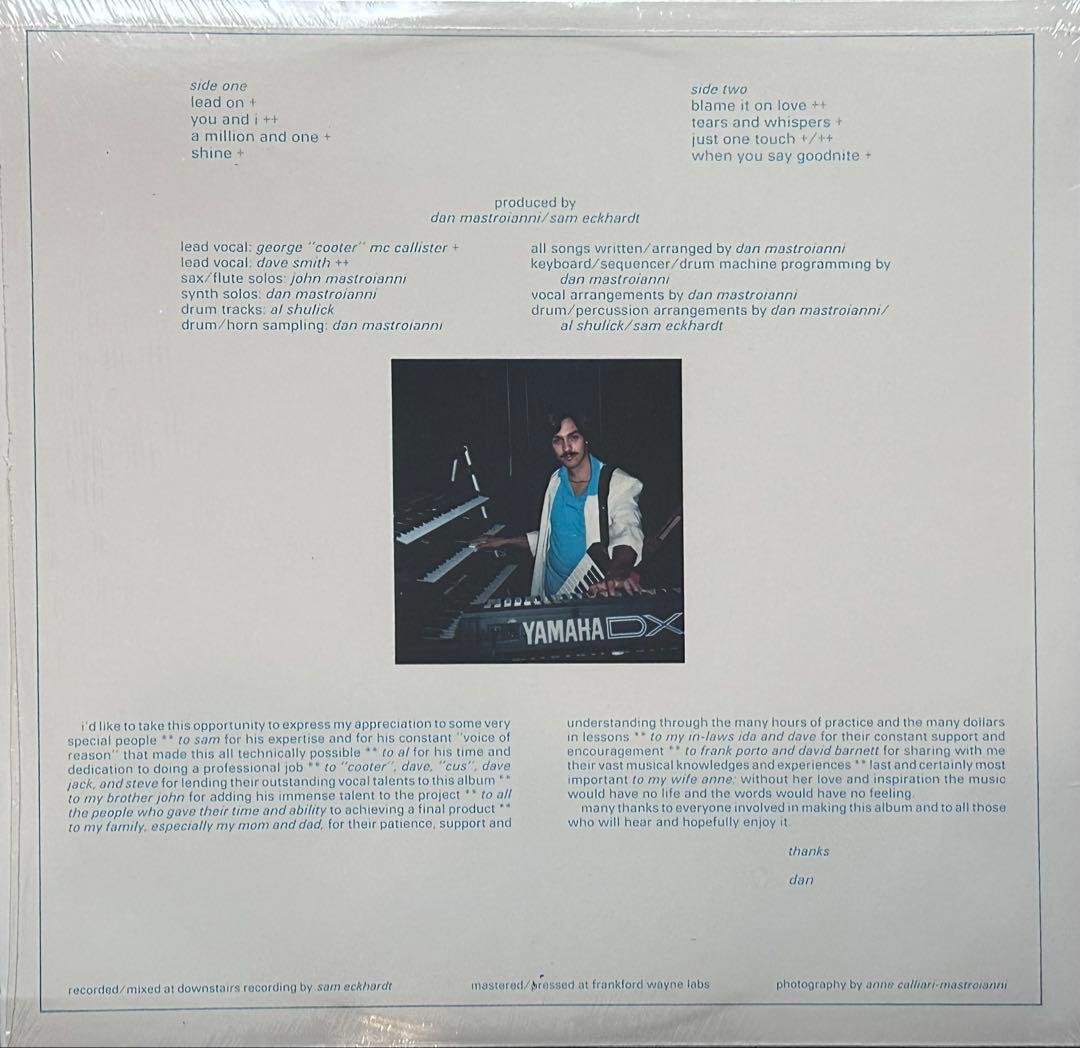 Dan Mastroianni『Tears & Whispers』自主 LP