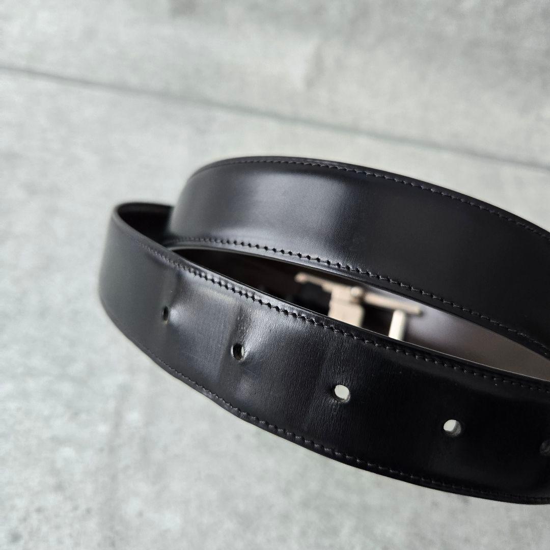 美品 カルティエ タンクアメリカン ベルト シルバー ブラック