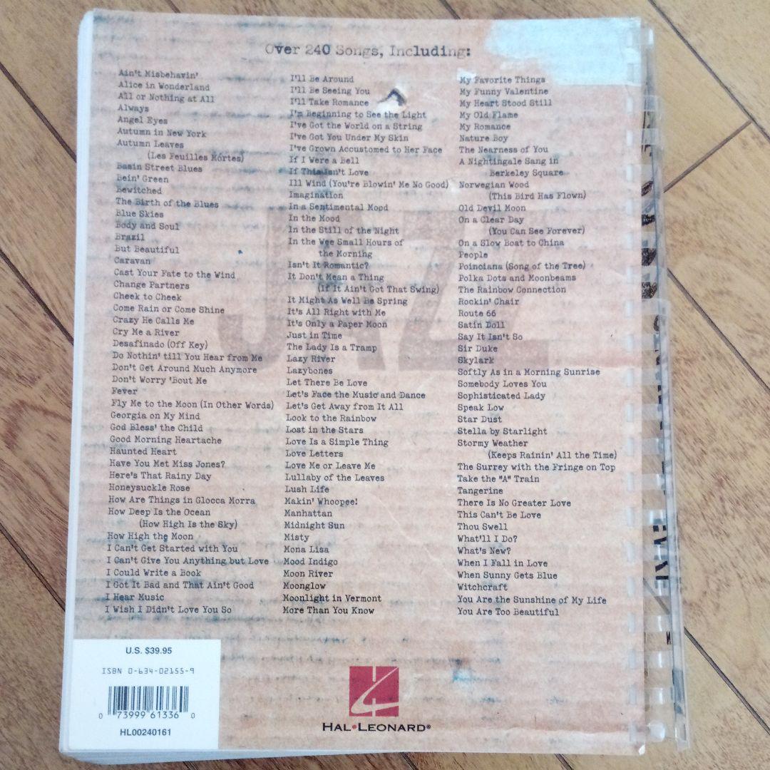 楽譜 Real Jazz Standards Fake Book