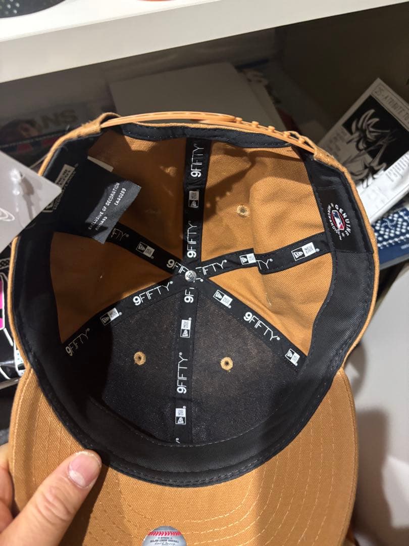 New Era 9FIFTY ベージュ スナップバックキャップ