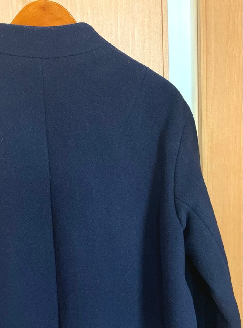 Noble定価53,900円 カシミヤ混MTRチェスターディテールVカラーコート
