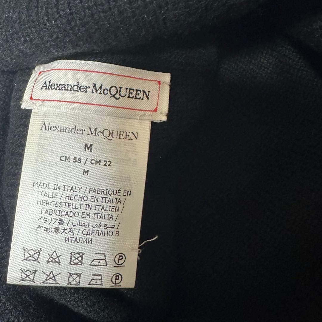 Alexander McQueen ブラック ニット帽