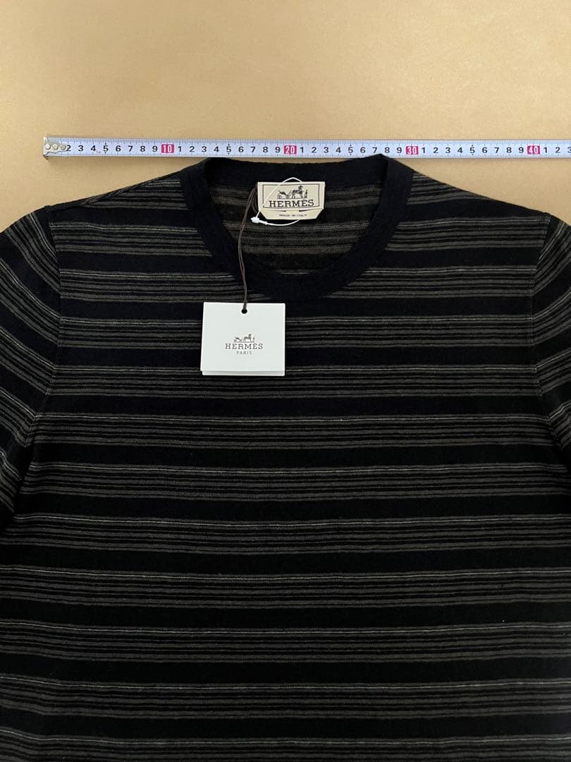 ⭐️未使用⭐️エルメス Tシャツ レイユール イレギュリエ ノワール 黒 サイズS