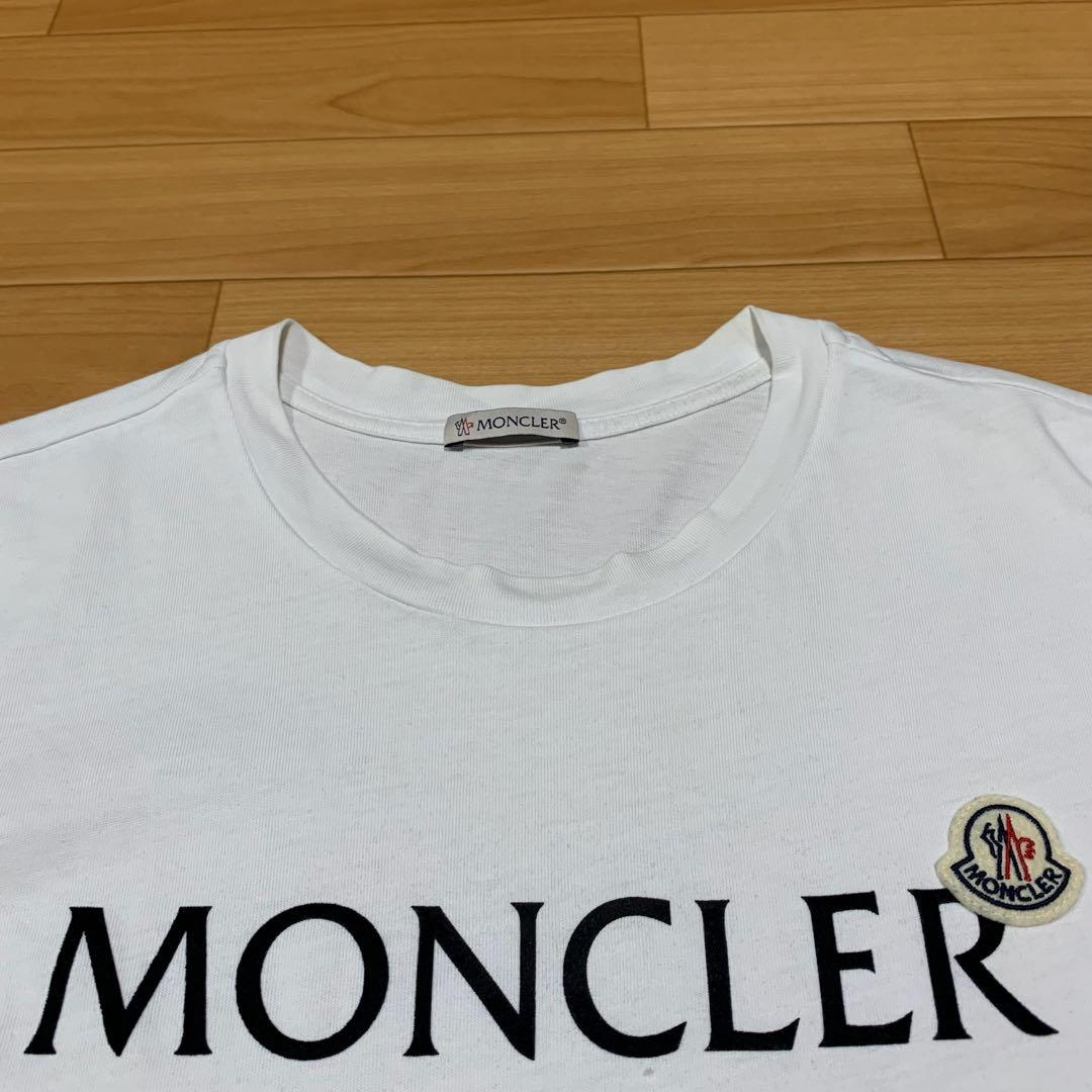 人気★ モンクレール　ロゴ　Tシャツ　ホワイト　S 国内正規品 5S30