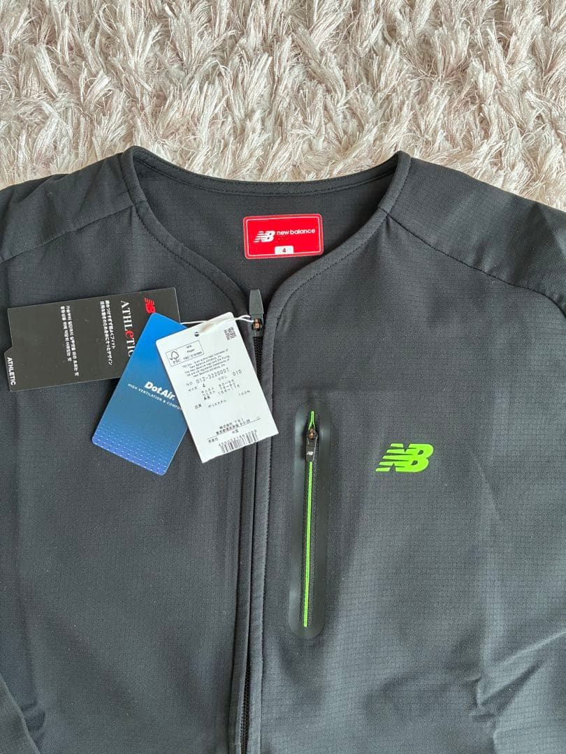 New Balance ゴルフ　フルジップジャケットブラック　サイズ4