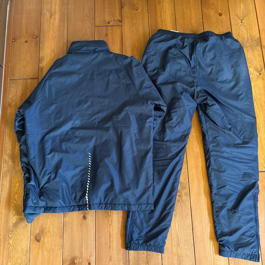 asics limo ネイビー ウインドブレーカー上下セット　ＸＬ