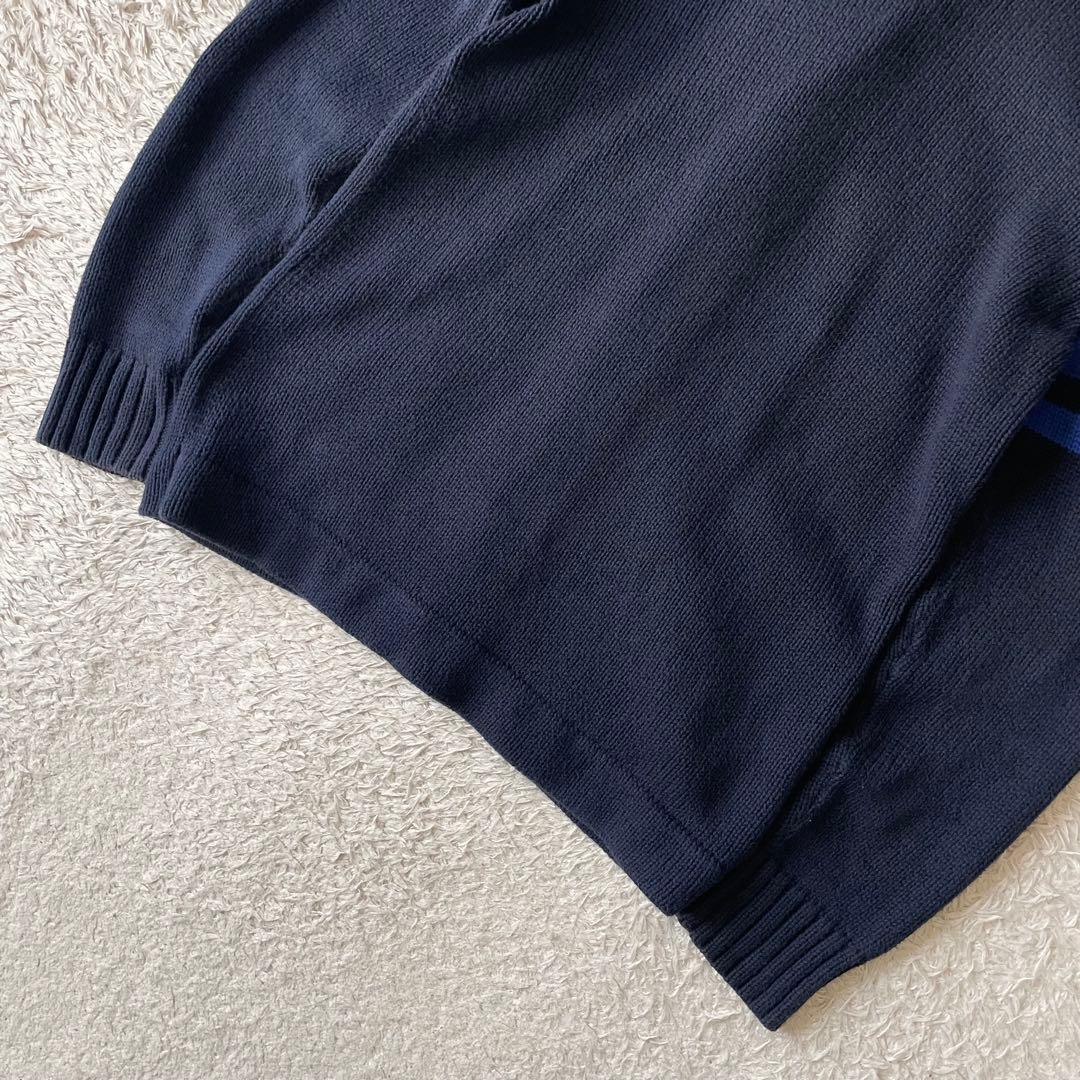 ラルフローレン 美品 コットンカーディガン L ネイビー