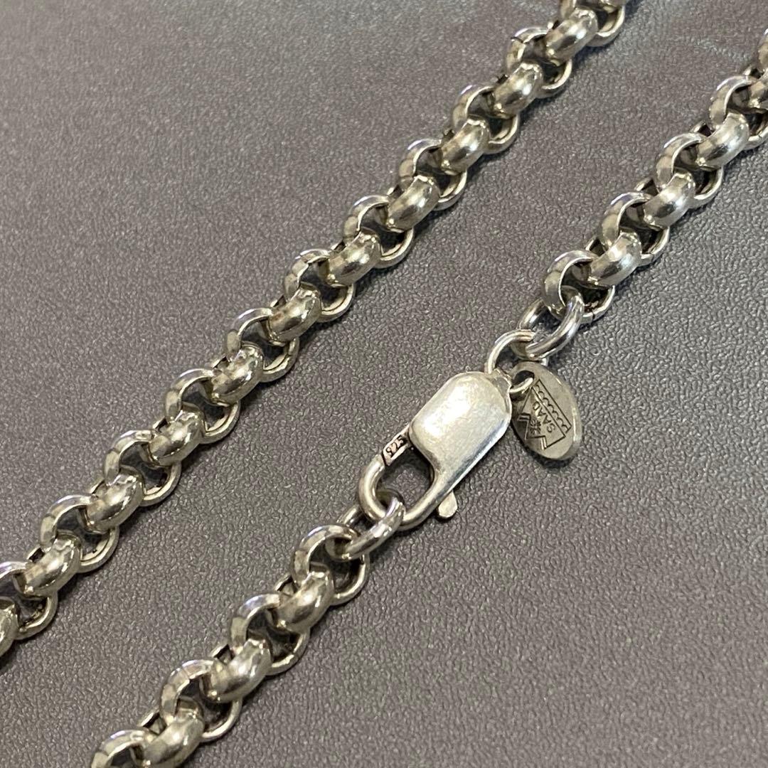 SAAD サード シルバー 925 5.4mm 甲丸 チェーン ネックレス