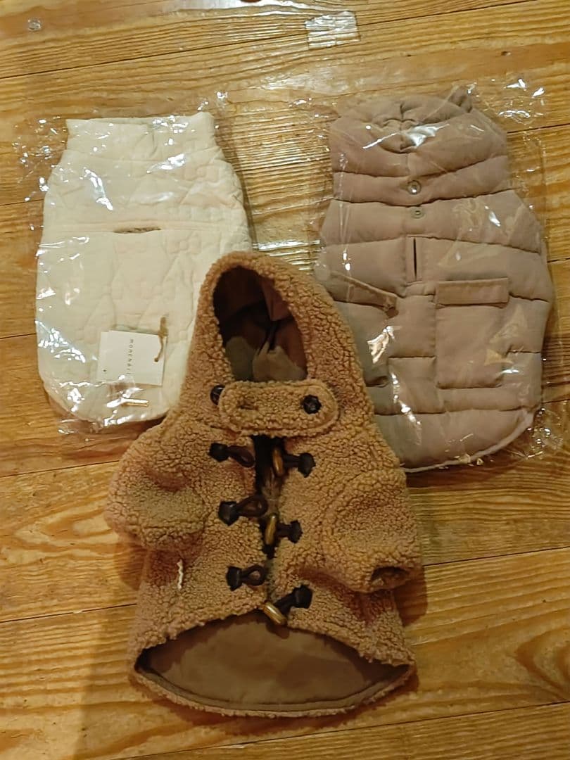 moncheri　ポケット付きクマ耳フード　ダウンベスト　Mサイズ　他3点セット