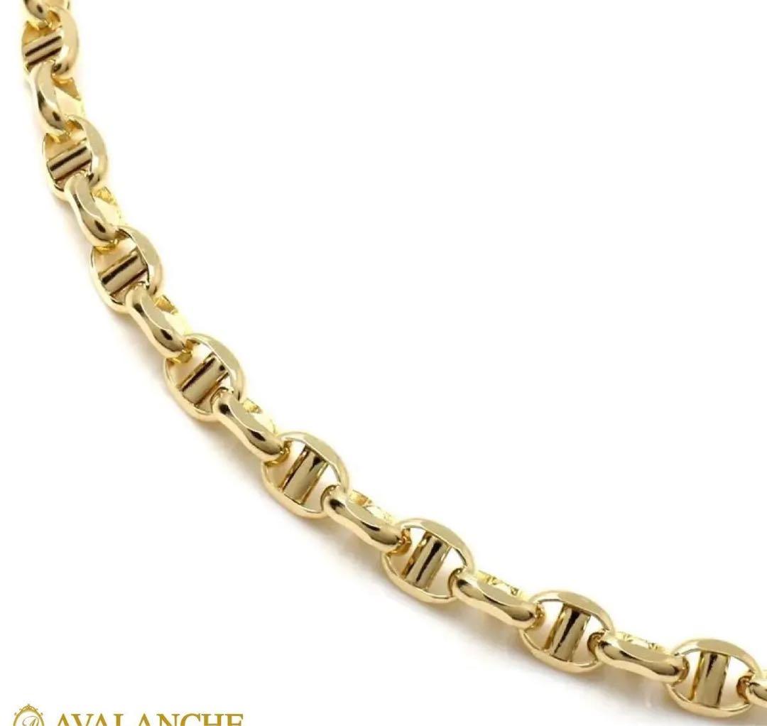 【定価30万円】AVALANCHE 10K アンカーネックレス 4mm 45cm