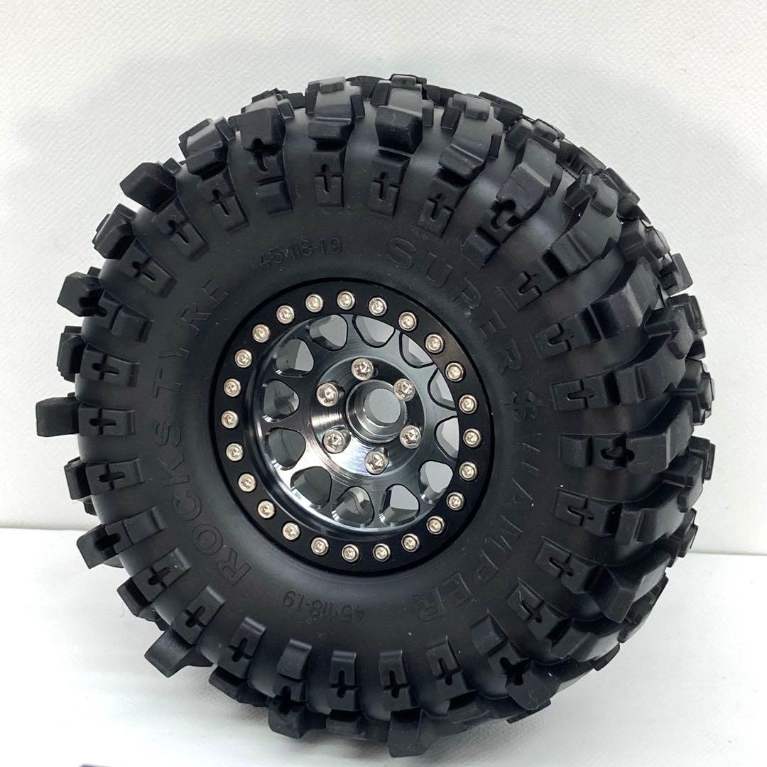 1.9 インチ ビードロック ホイール アルミ クローラー タイヤ CR01