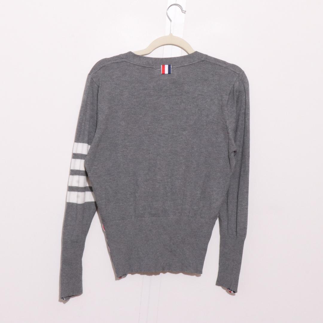 美品 THOM BROWNE トップス カーディガン 天竺編み 四本ライン