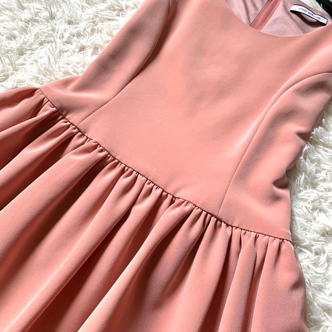美品✨人気 希少色 フォクシー ロザリンド ワンピース フィットアンドフレア
