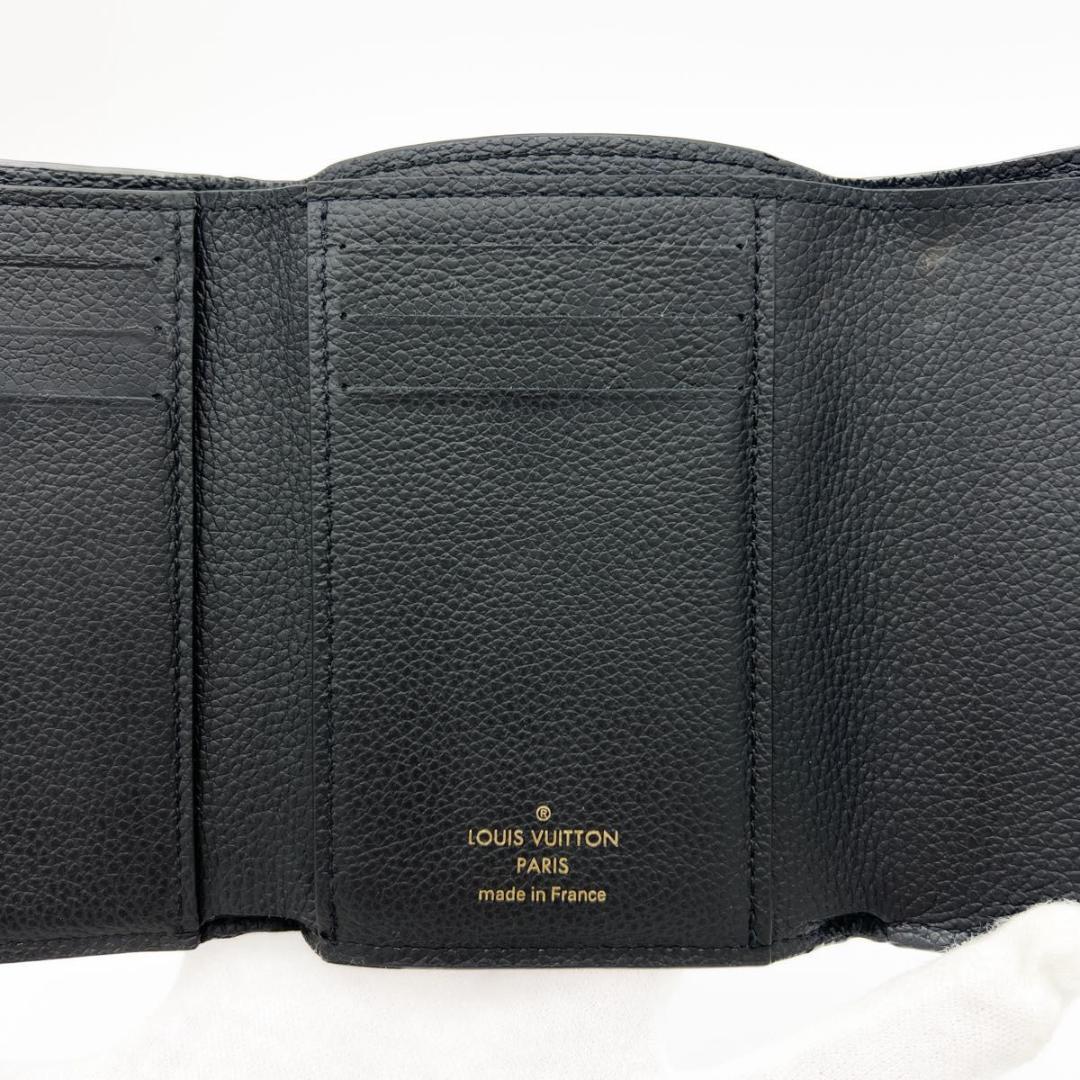 【美品 IC搭載】ヴィトン アンプラント ヴィクトリーヌ コンパクト 財布 黒