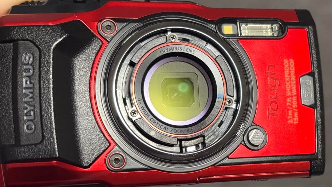 『美品』OLYMPUS TG-6レッドコンパクトデジタルカメラ
