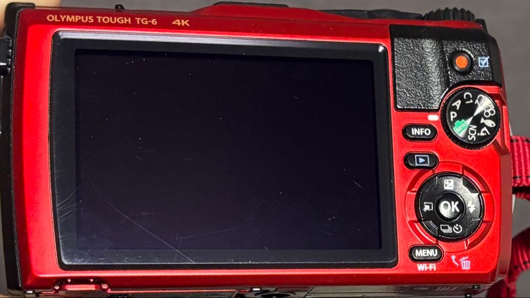 『美品』OLYMPUS TG-6レッドコンパクトデジタルカメラ