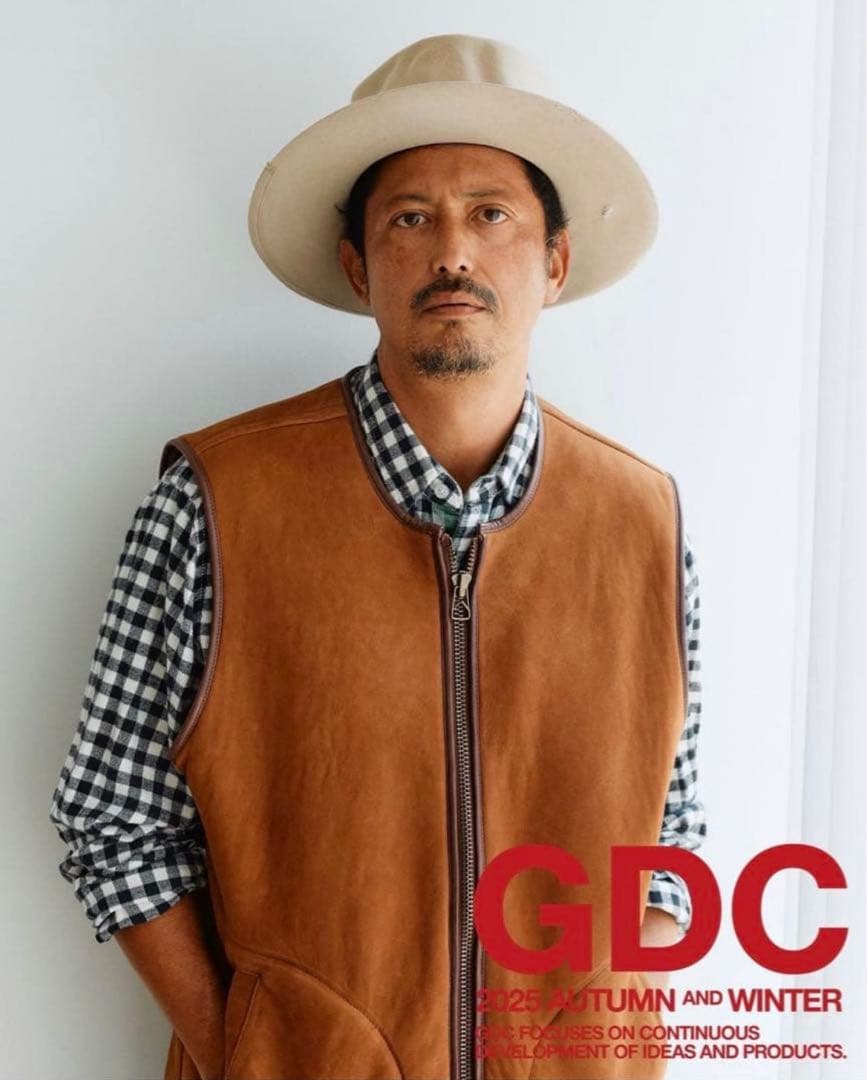 キムタク着 私物 GDC Vegan Mouton Vest ムートン ベスト