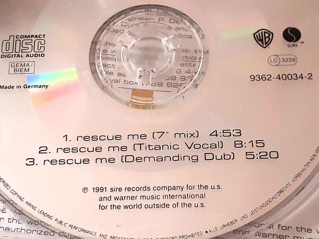 新品　MADONNA　マドンナ　Rescue Me　EU盤 CDシングル