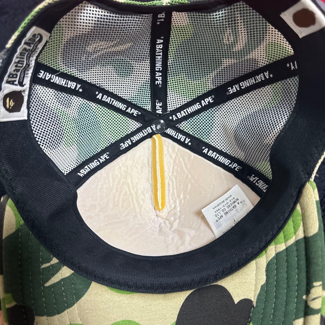 ひ*君様 A BATHING APE カモフラージュキャップ