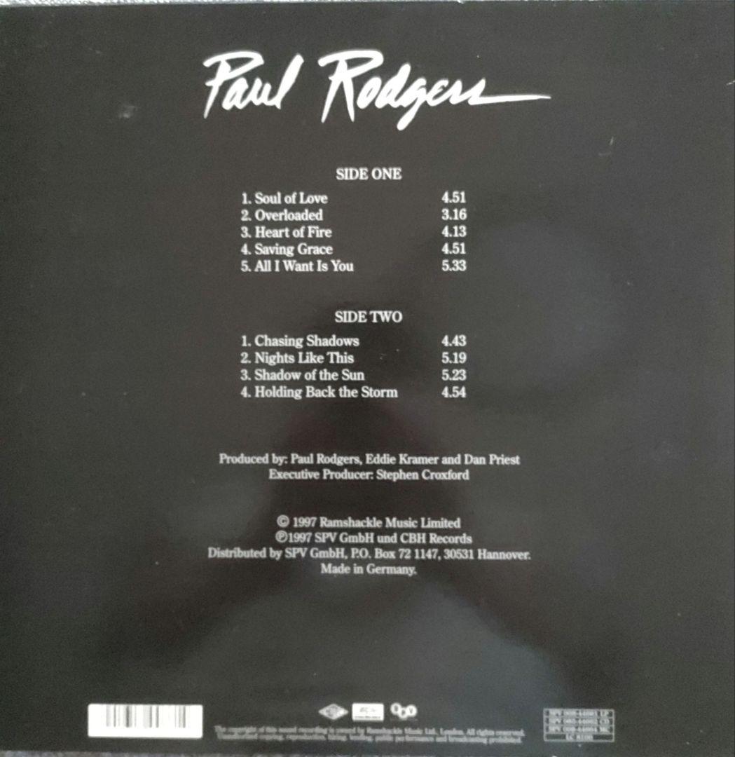 ☕Paul Rodgers ボールロジャース NOW レコード