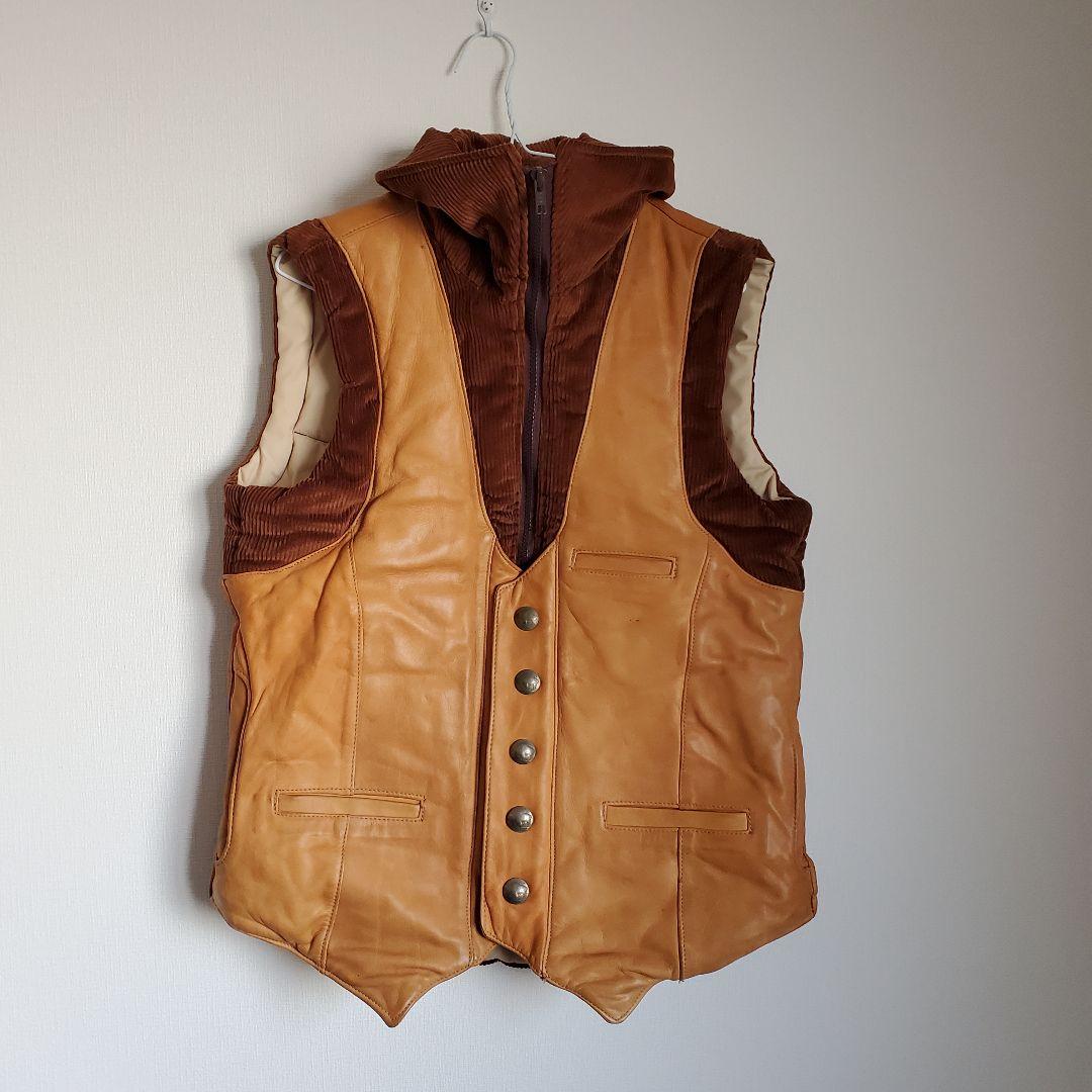 極美品 70s STORM MOUNTAIN SPORTSWEAR レザーベスト