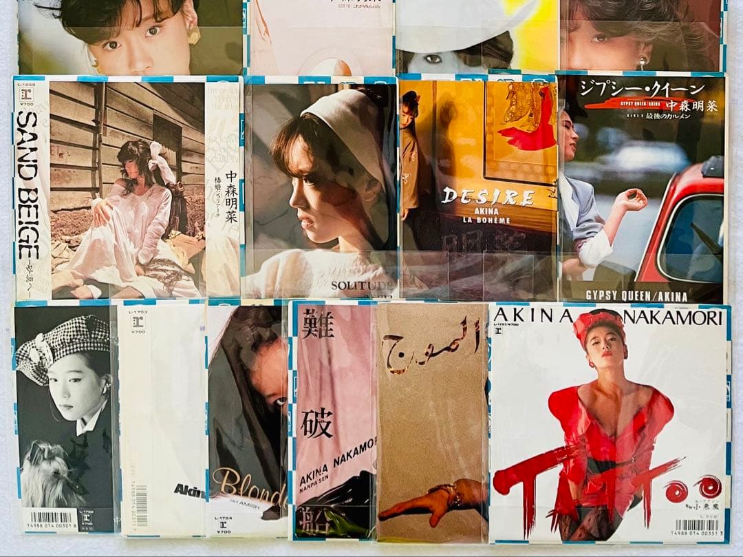 美盤 中森明菜EPシングルレコード スローモーション 少女A TATOO 23枚