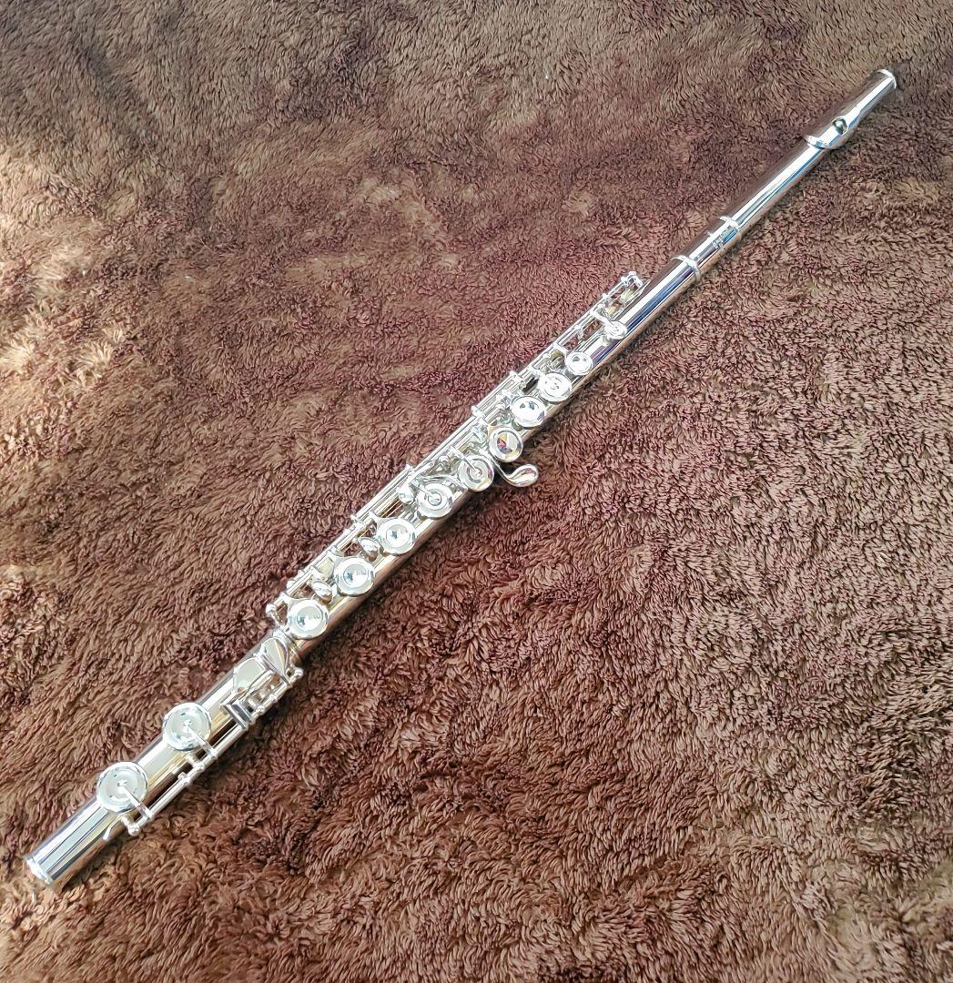 【美品】パールフルート PF-525 タンポ交換済 Eメカ付リッププレート銀製