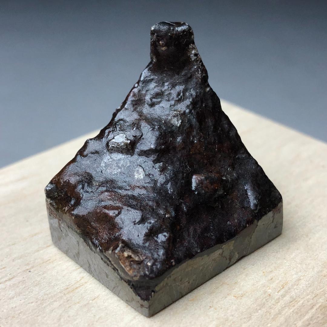 隕石 鉄隕石　アルタイ隕石　外皮付き　コーティング済み 重さ約50ｇ　ケース付き