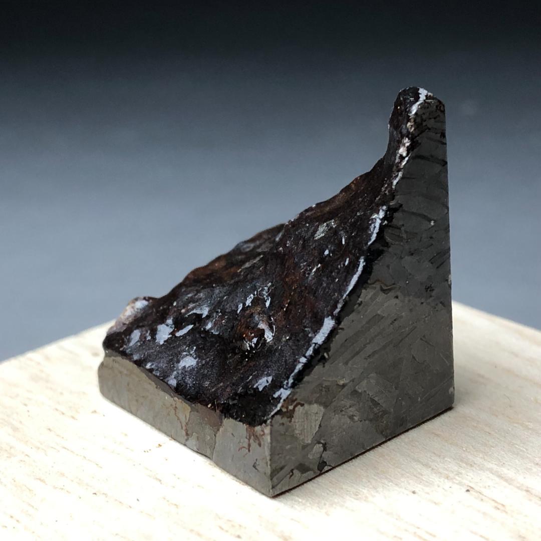 隕石 鉄隕石　アルタイ隕石　外皮付き　コーティング済み 重さ約50ｇ　ケース付き