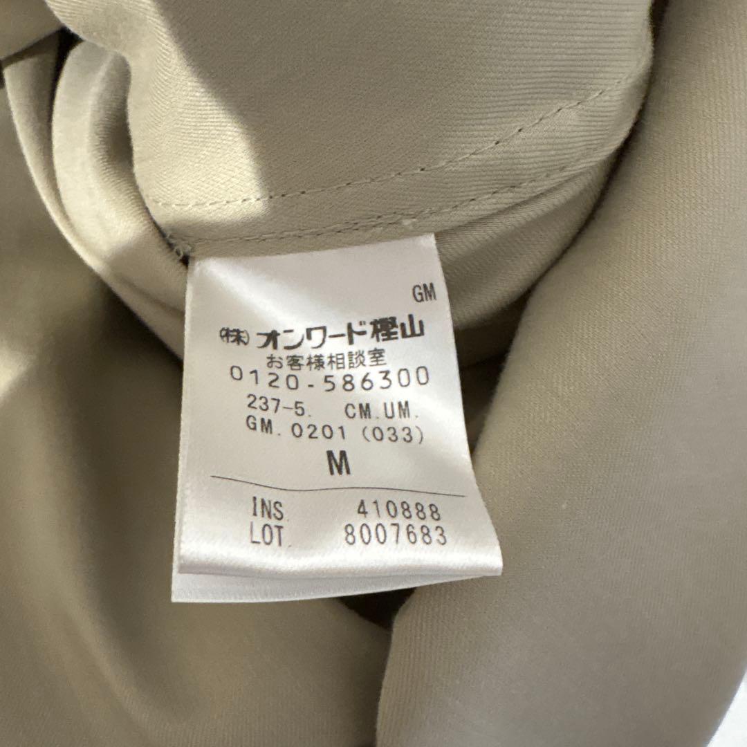 アンフィーロ　ベージュ ショートトレンチコート M 洗える