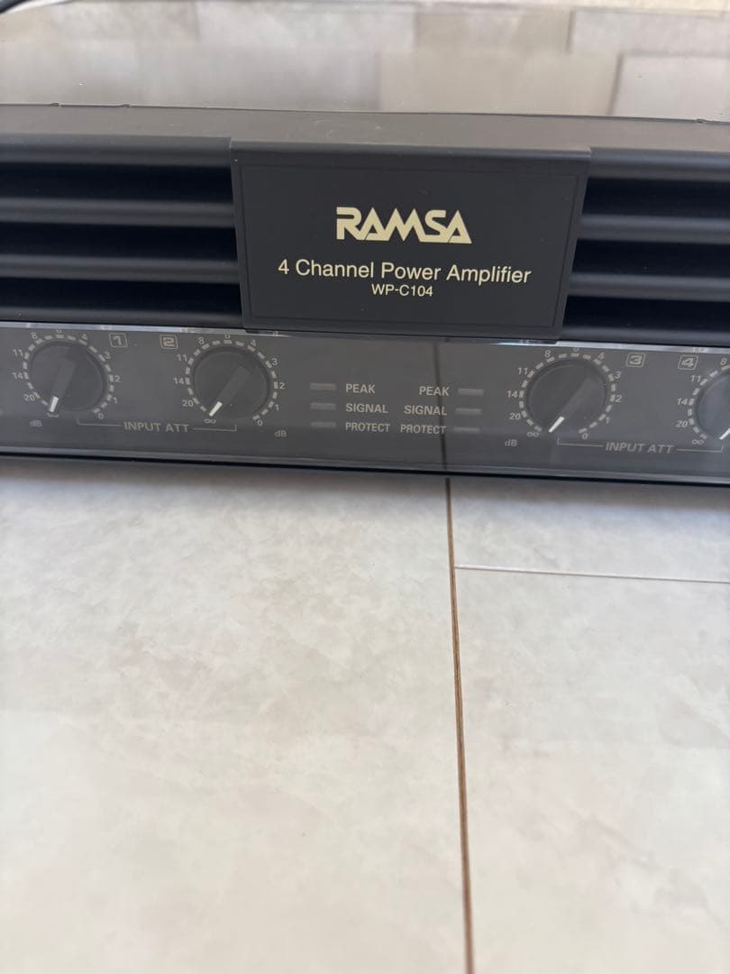 【美品】RAMSA ラムサ WP-C104 パワーアンプ パナソニック
