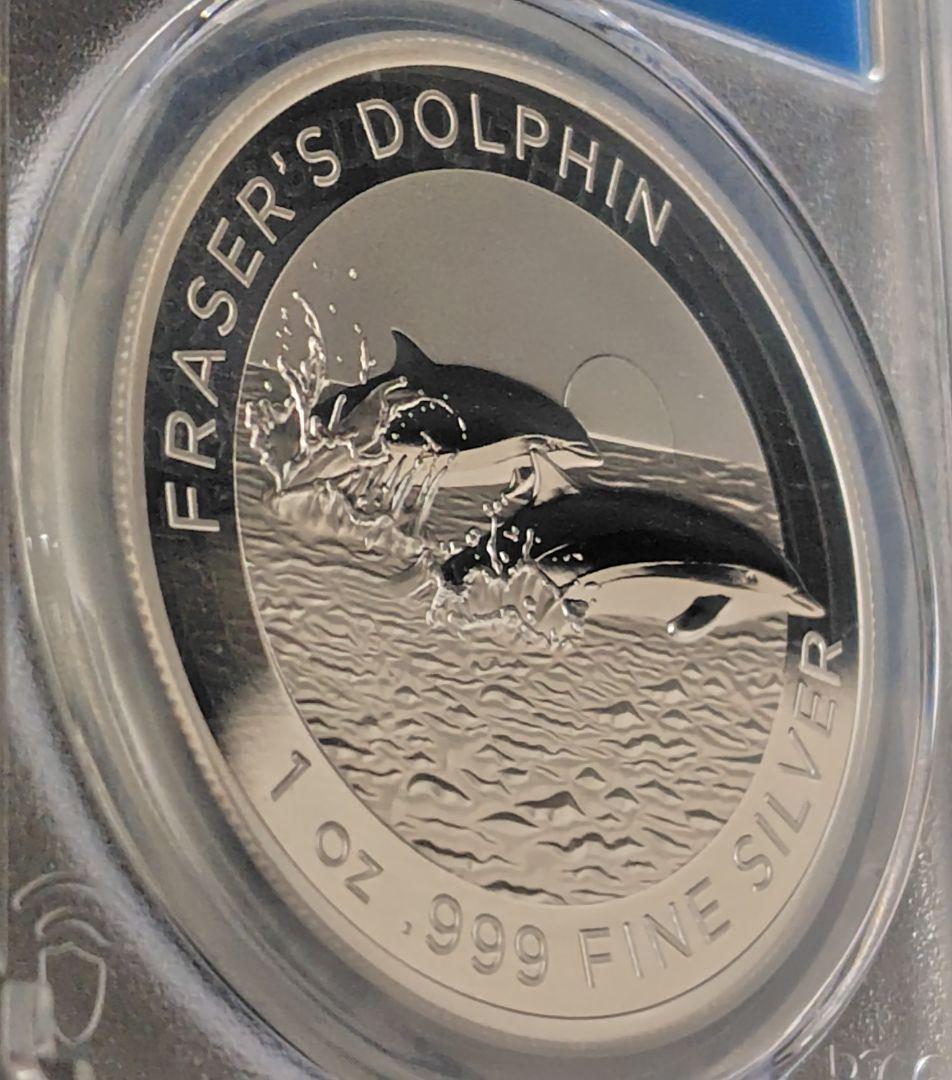 2021年 オーストラリア 銀貨 PCGS MS70 FDI イルカ 
