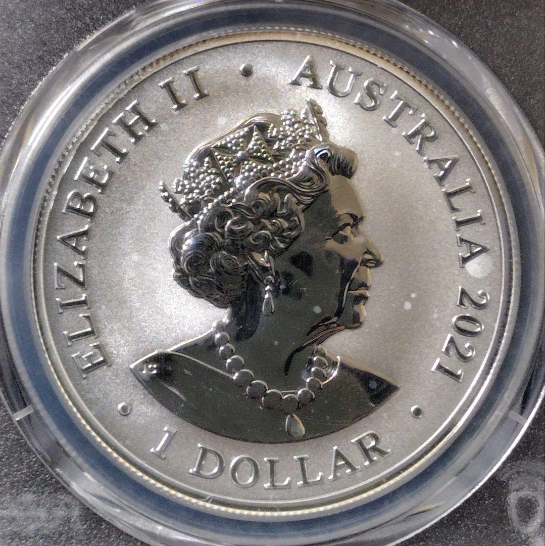2021年 オーストラリア 銀貨 PCGS MS70 FDI イルカ 