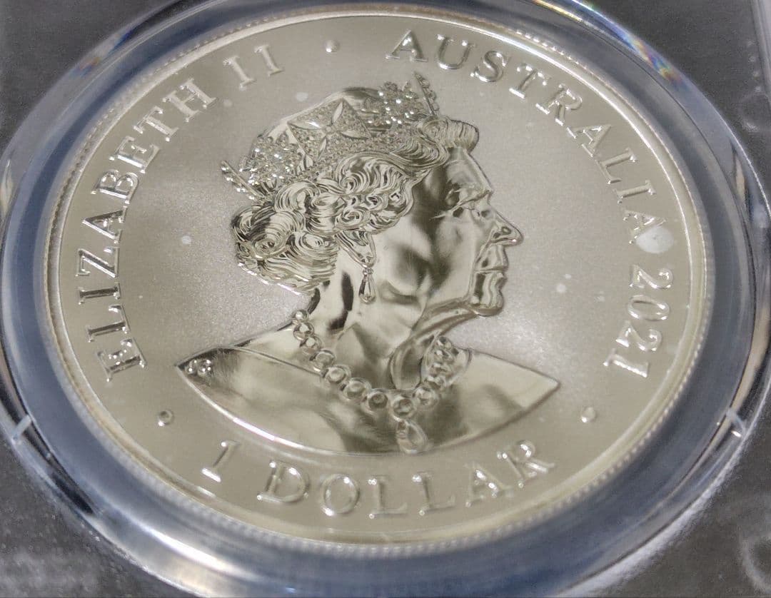 2021年 オーストラリア 銀貨 PCGS MS70 FDI イルカ 