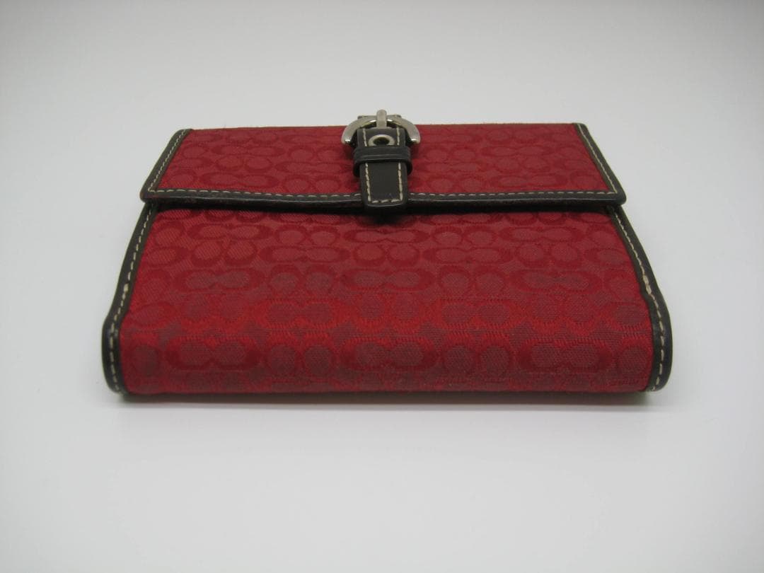 COACH コーチ　二つ折り財布 　レッド