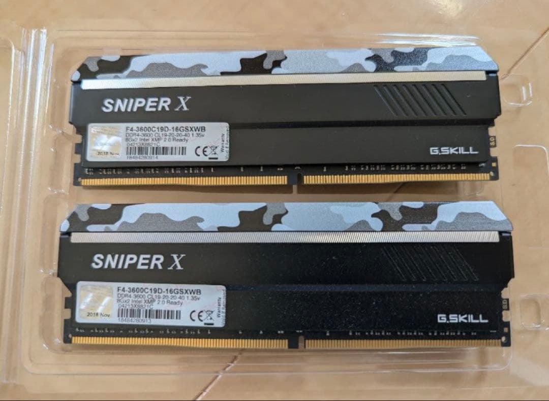 メモリー G.SKILL SNIPER X DDR4 16GB 3600MHz