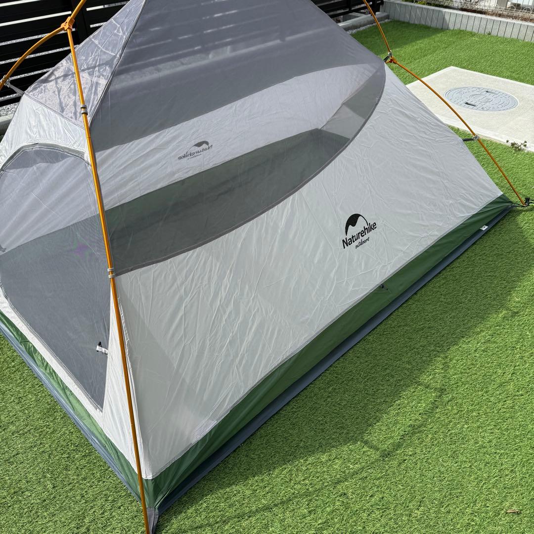 美品 Naturehike Cloud UP 2X グリーン フットプリント付