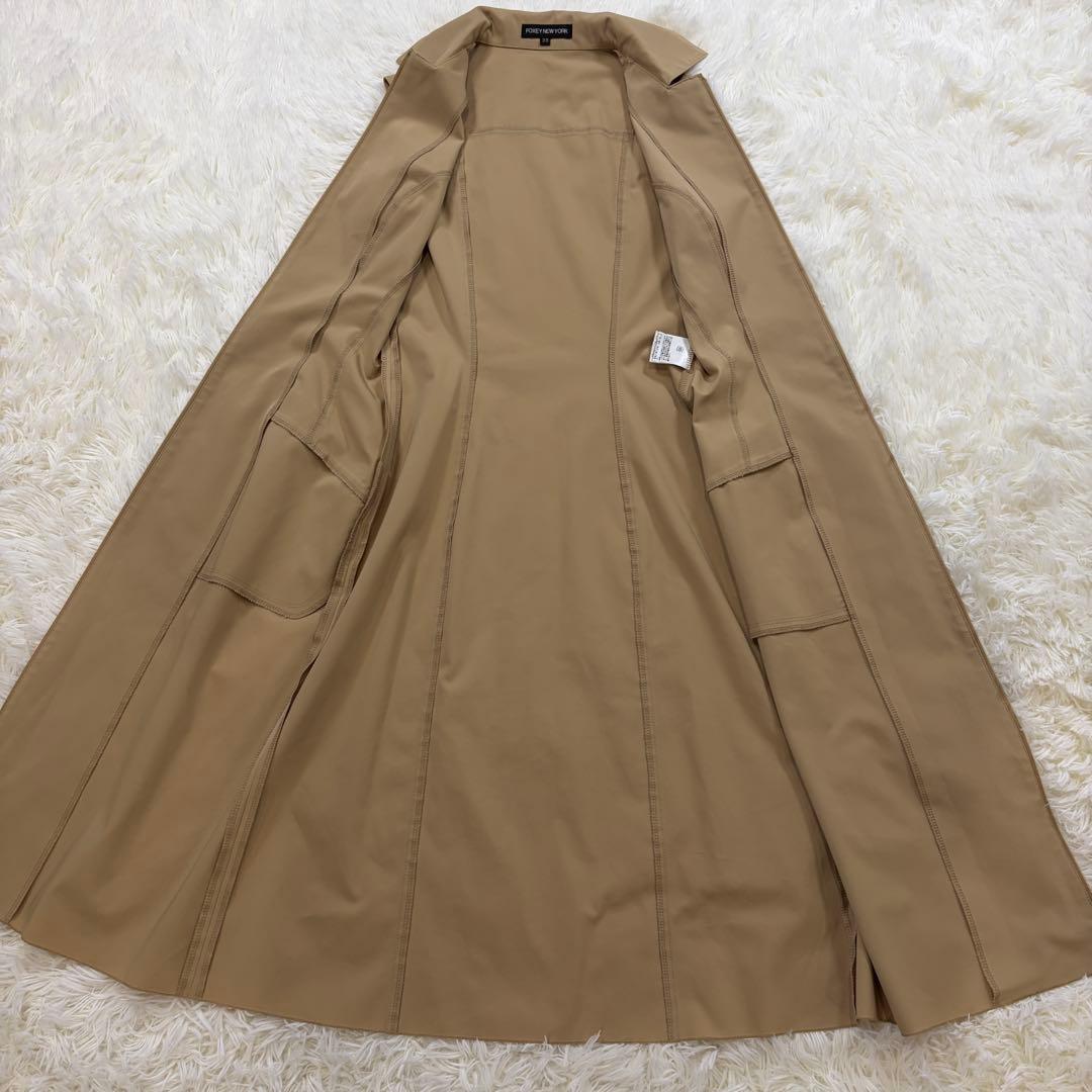 【美品】フォクシーニューヨーク ロング Aライン ノースリーブワンピース 38