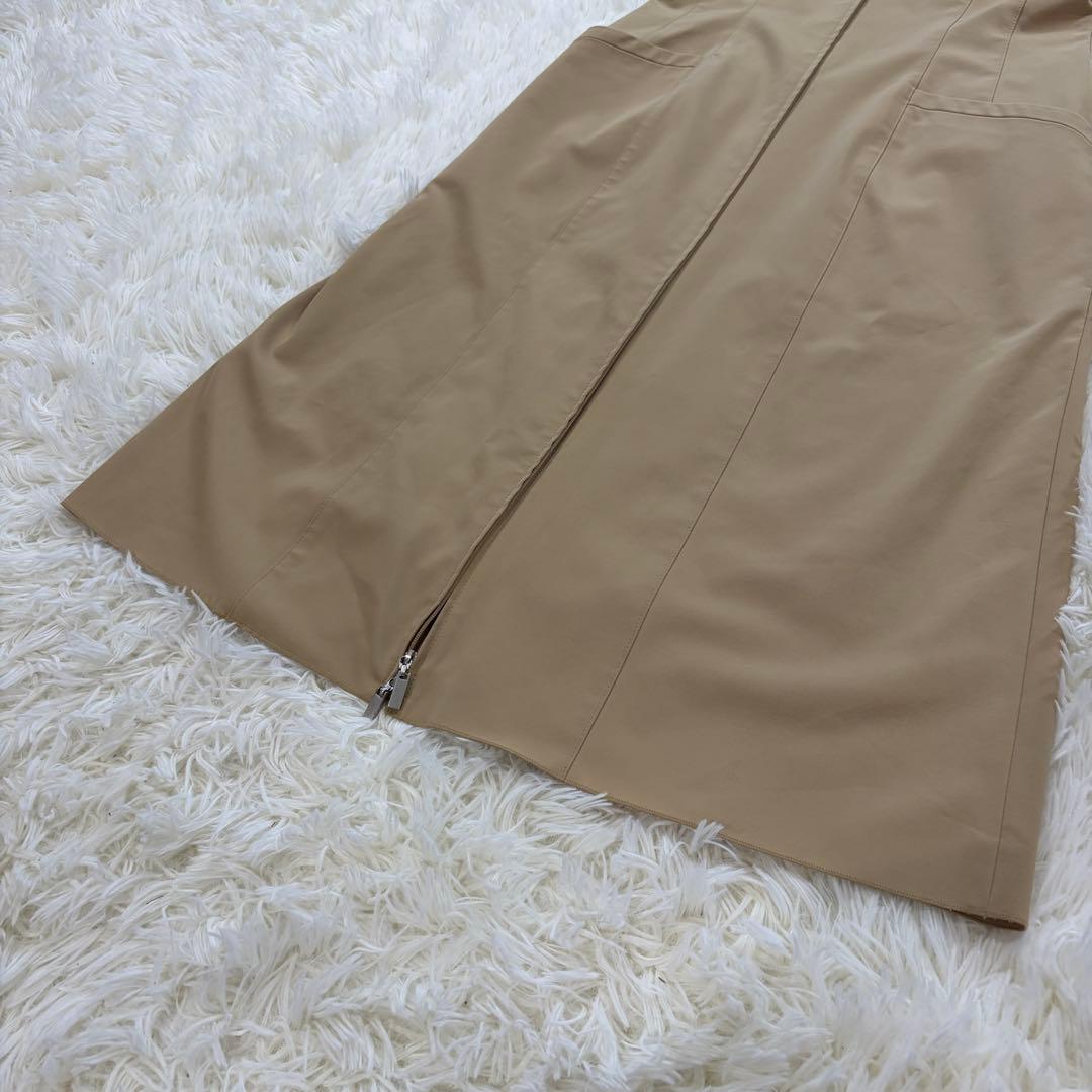 【美品】フォクシーニューヨーク ロング Aライン ノースリーブワンピース 38