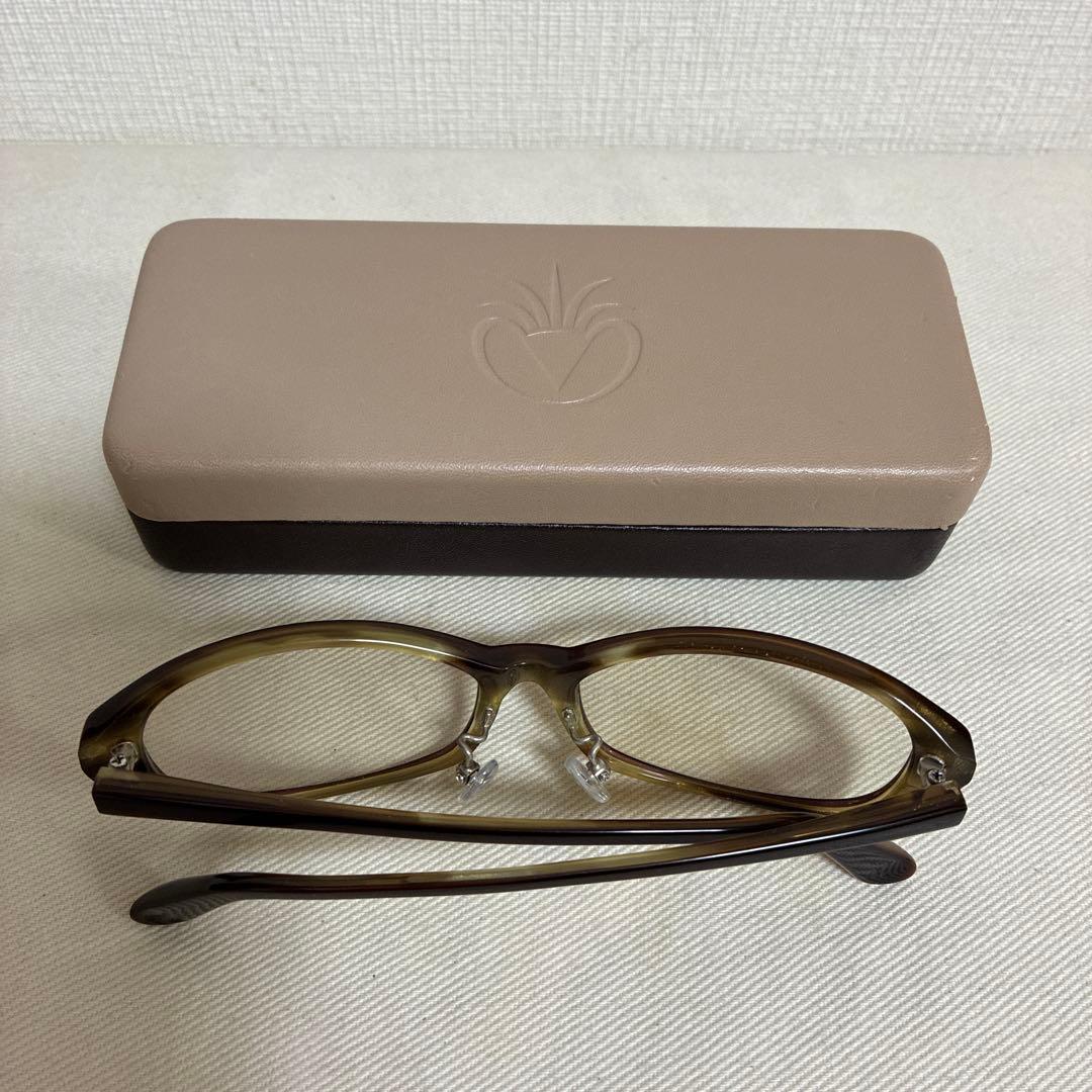 [新品]eyebrella ブラウン オーバル型 サングラス ケース付き