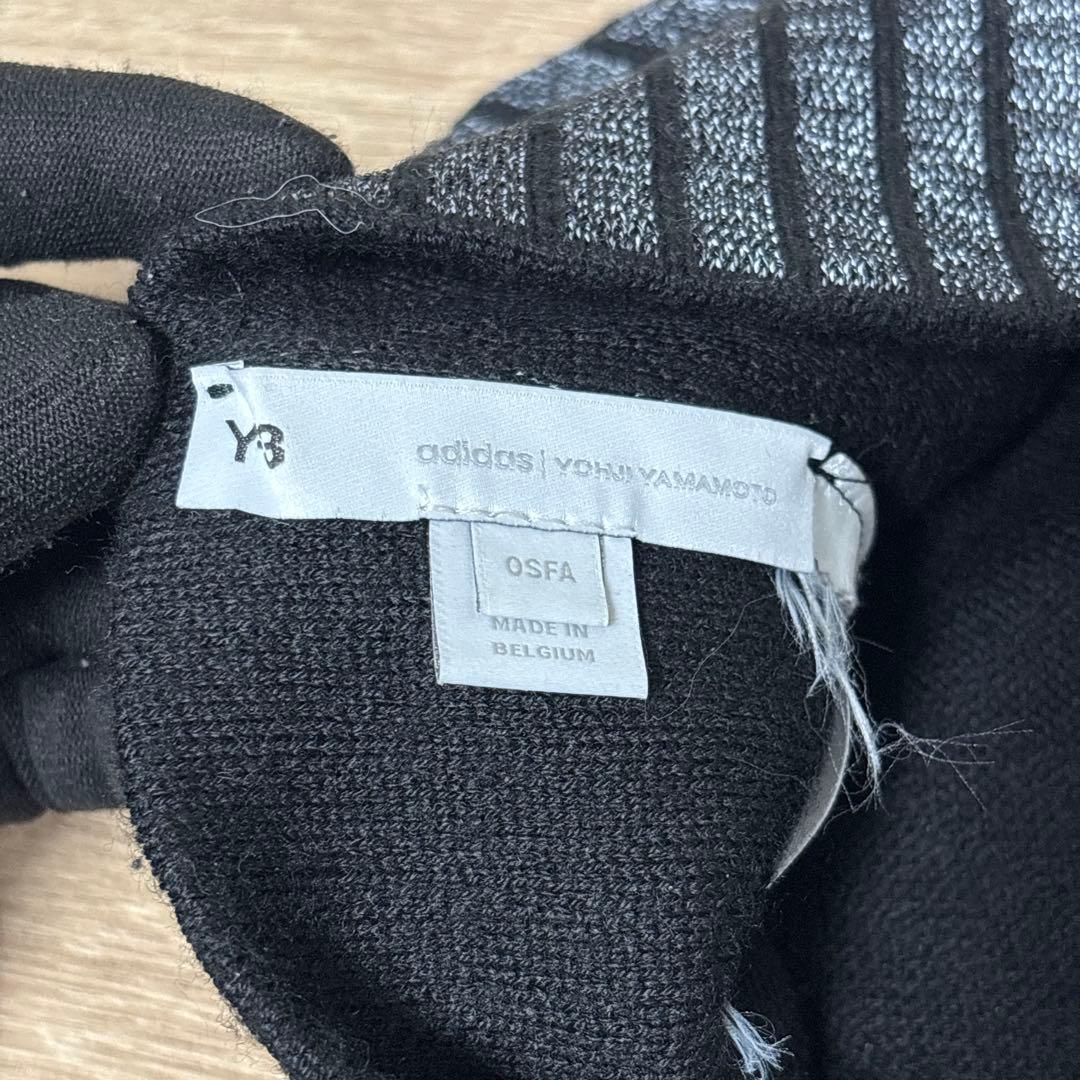 adidas Y-3 ニットキャップ ビーニー 帽子 ロゴ フリーサイズ