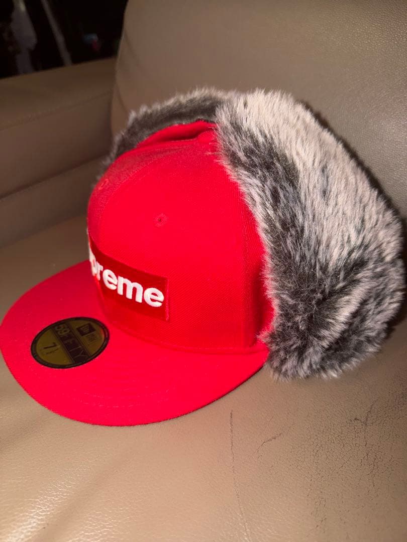 【未使用】Supreme レッド ベースボールキャップ 7 1/2