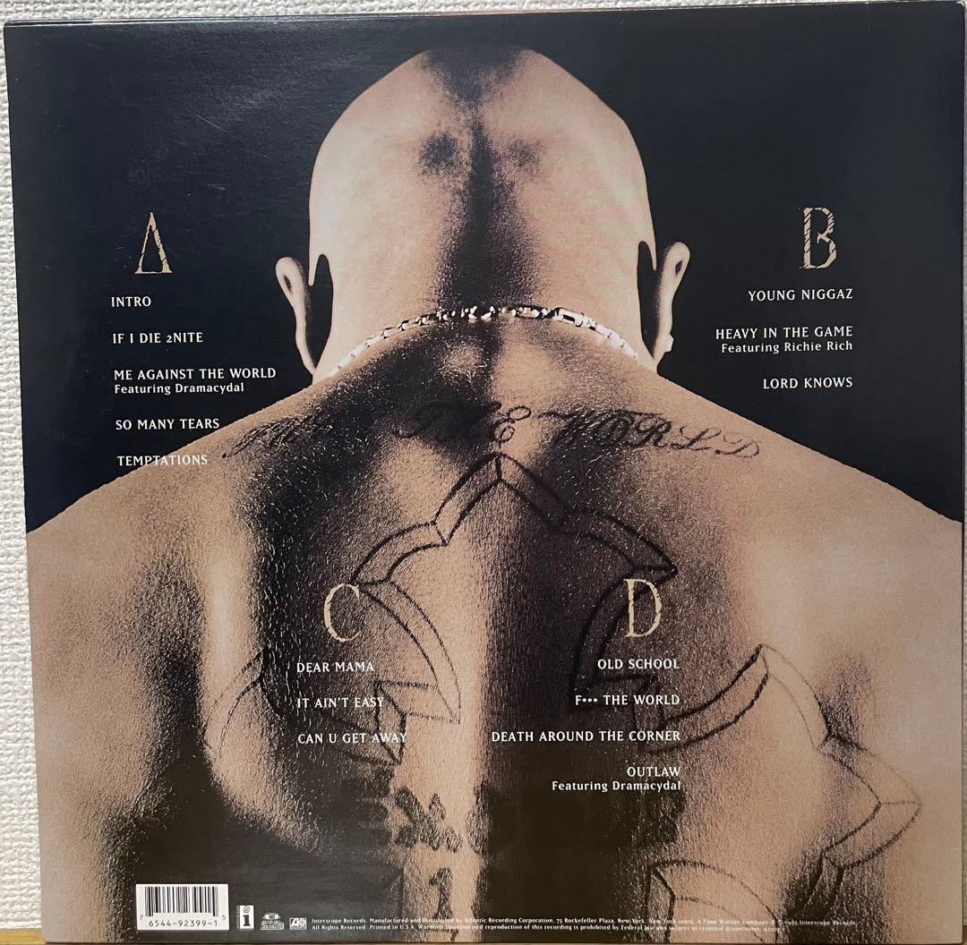 洋楽 2PAC/ME AGAINST THE WORLD 2LP
