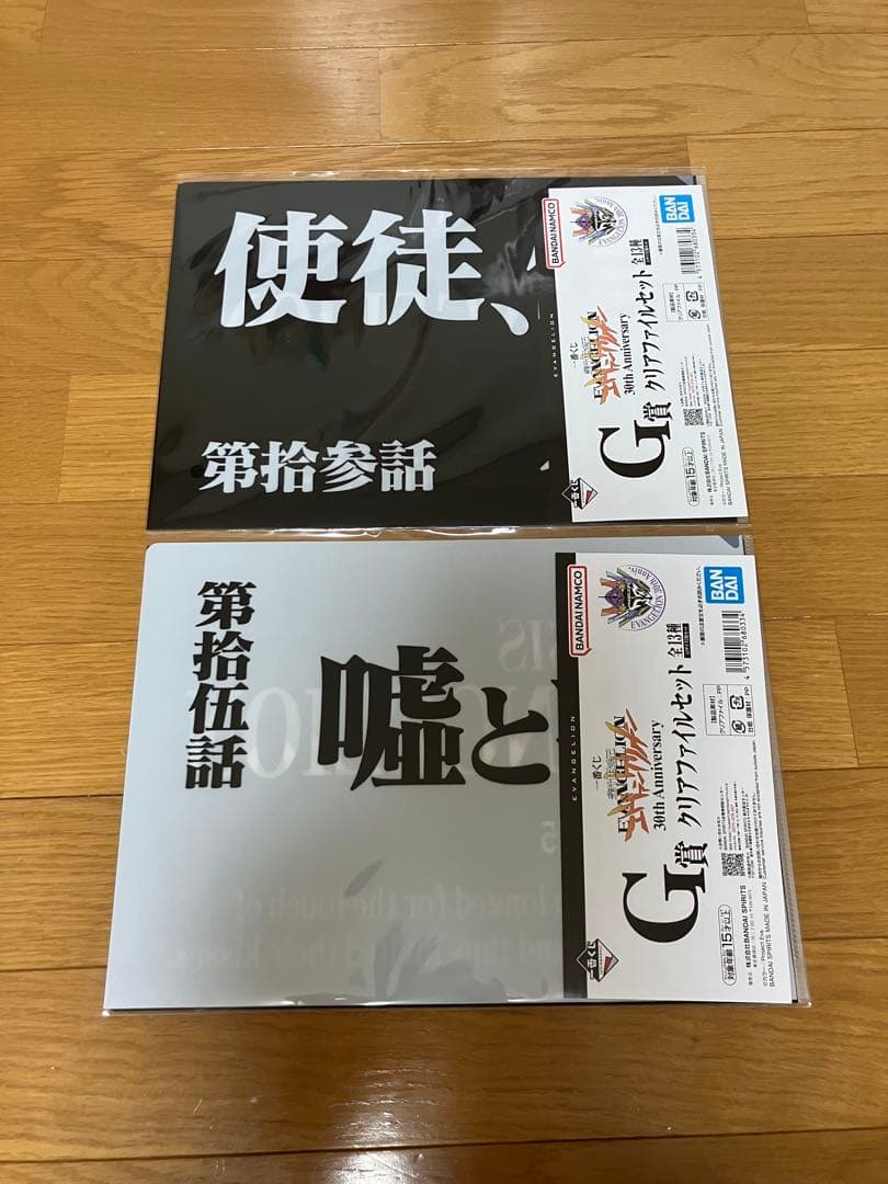一番くじ 新世紀エヴァンゲリオン G賞 クリアファイル コンプリートセット