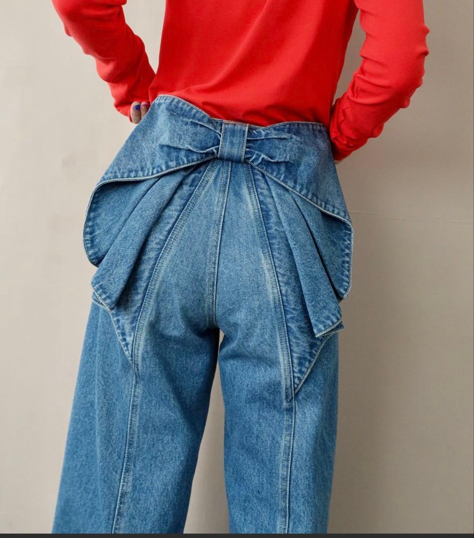 RODEO CROWNS ビッグリボンデニムパンツ