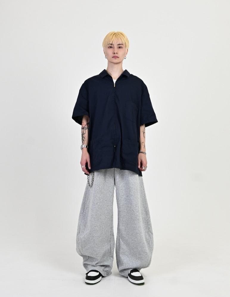 L2111 Lサイズ（グレー）地底人ONLINE バルーンスウェットパンツ